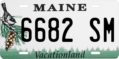ME license plate 6682SM
