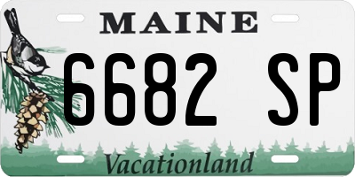 ME license plate 6682SP