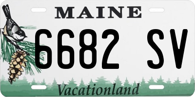 ME license plate 6682SV