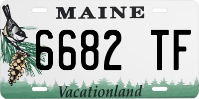 ME license plate 6682TF