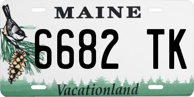 ME license plate 6682TK