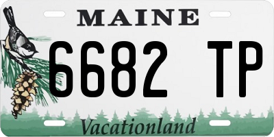 ME license plate 6682TP