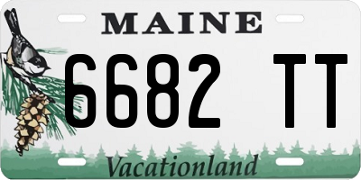 ME license plate 6682TT