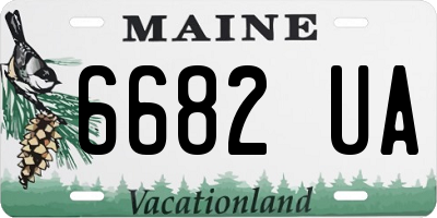 ME license plate 6682UA