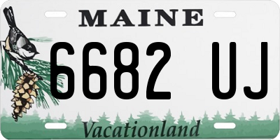 ME license plate 6682UJ