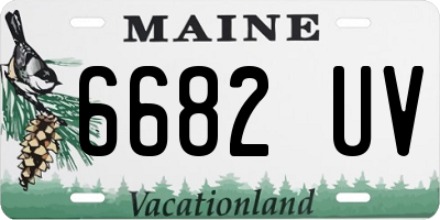 ME license plate 6682UV