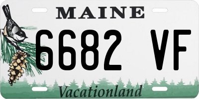 ME license plate 6682VF