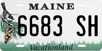 ME license plate 6683SH