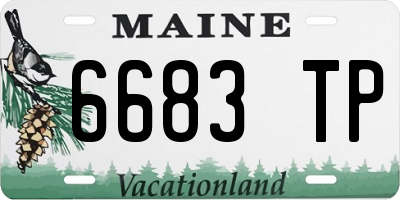 ME license plate 6683TP