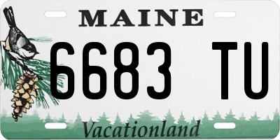 ME license plate 6683TU