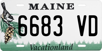 ME license plate 6683VD