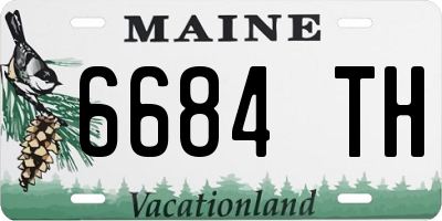 ME license plate 6684TH