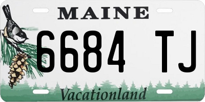 ME license plate 6684TJ