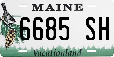 ME license plate 6685SH