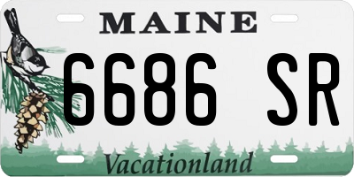 ME license plate 6686SR