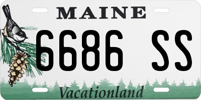 ME license plate 6686SS