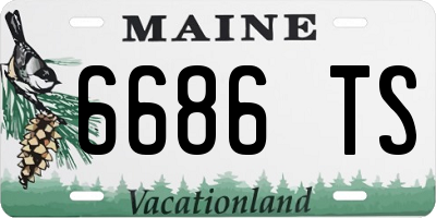 ME license plate 6686TS