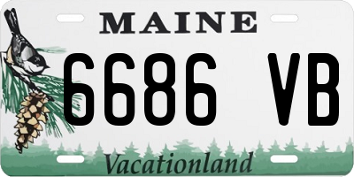 ME license plate 6686VB