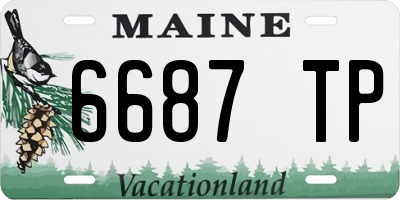 ME license plate 6687TP