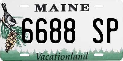 ME license plate 6688SP