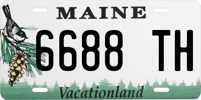 ME license plate 6688TH