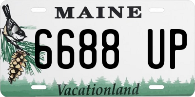 ME license plate 6688UP