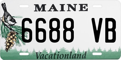 ME license plate 6688VB