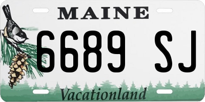 ME license plate 6689SJ