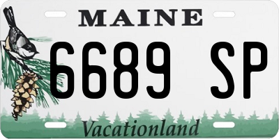 ME license plate 6689SP