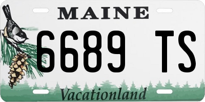 ME license plate 6689TS