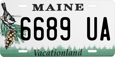 ME license plate 6689UA