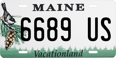 ME license plate 6689US