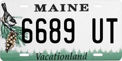 ME license plate 6689UT