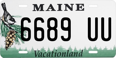 ME license plate 6689UU