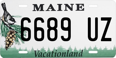 ME license plate 6689UZ