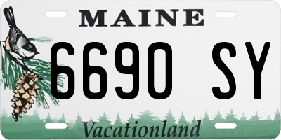 ME license plate 6690SY