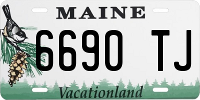 ME license plate 6690TJ