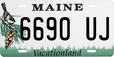 ME license plate 6690UJ