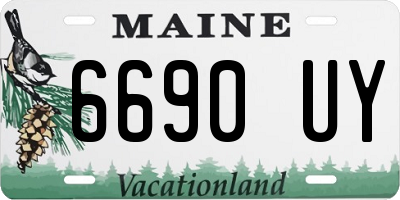 ME license plate 6690UY