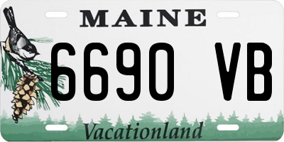 ME license plate 6690VB