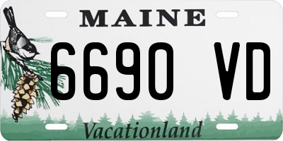 ME license plate 6690VD