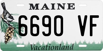 ME license plate 6690VF