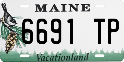 ME license plate 6691TP