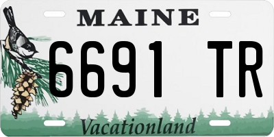 ME license plate 6691TR