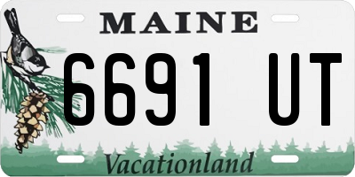 ME license plate 6691UT