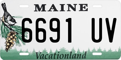 ME license plate 6691UV