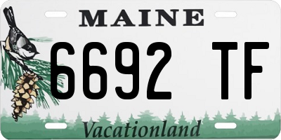 ME license plate 6692TF
