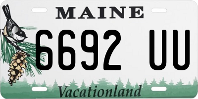 ME license plate 6692UU