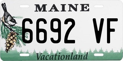 ME license plate 6692VF