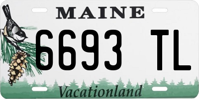 ME license plate 6693TL